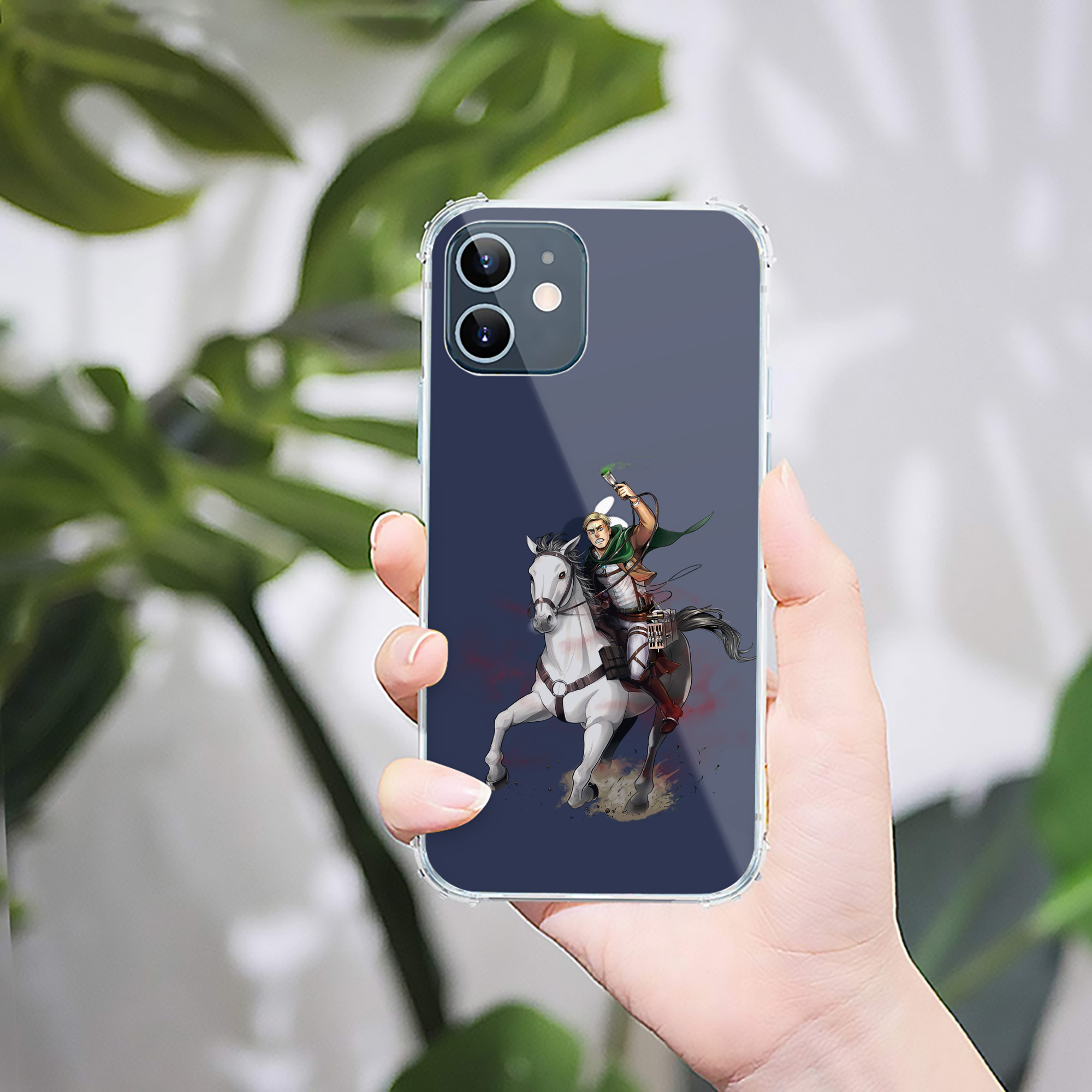 （画像用） 進撃の巨人 エルヴィン・スミス Attack on Titan Erwin Smith 【iPhone 12シリーズ対応】透明スマホケース（クリアソフトケース）